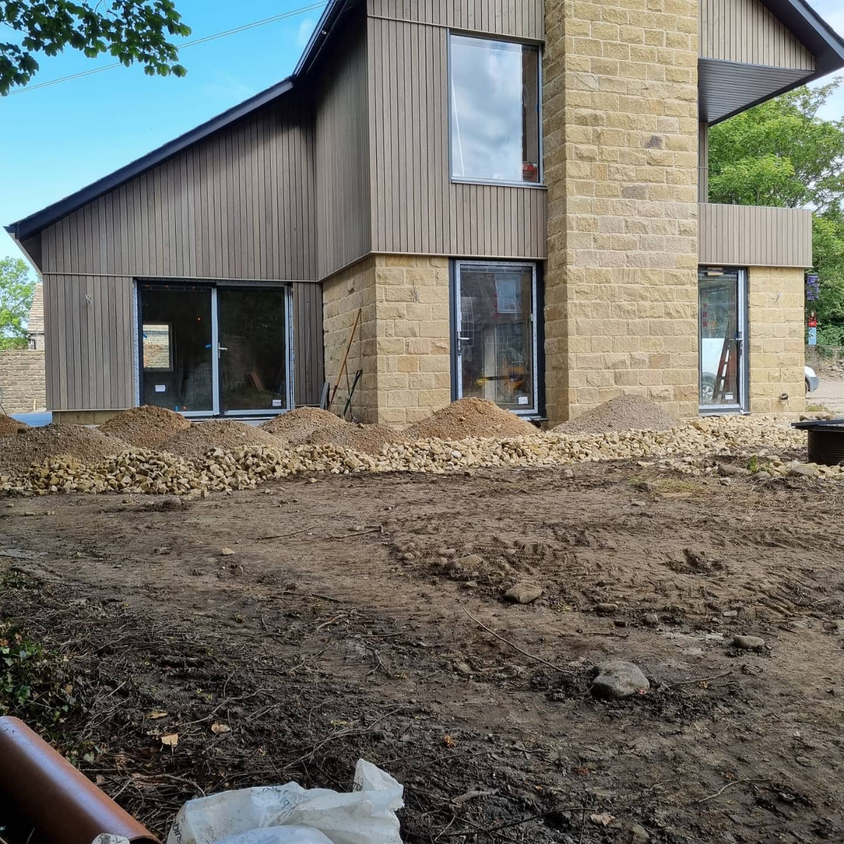 A New Build House Being Built